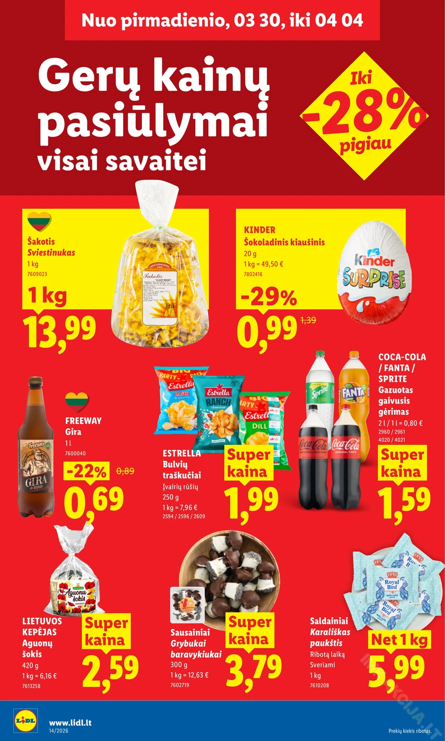 LIDL maisto prekių akcijų leidinys puslapis 18