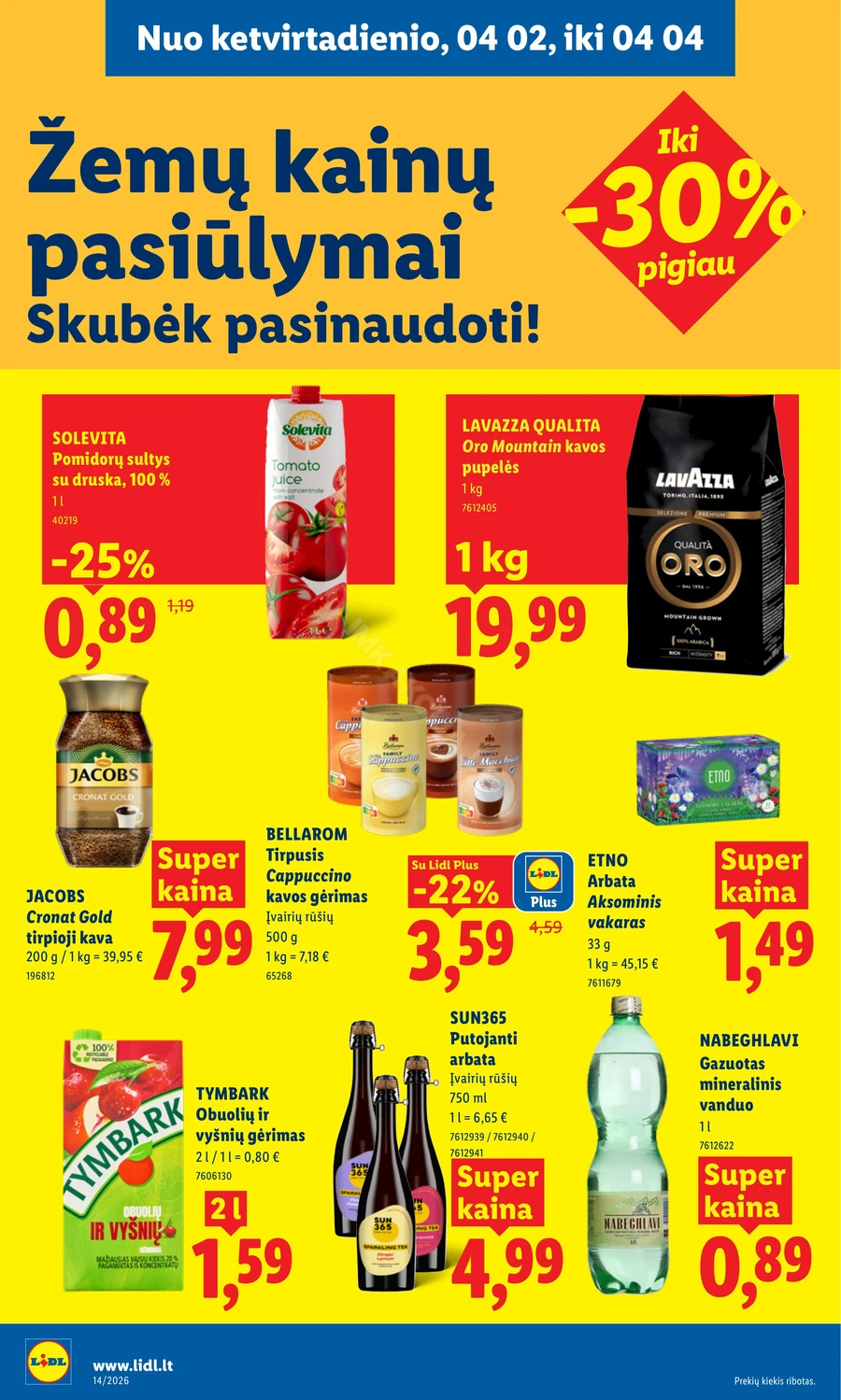 LIDL maisto prekių akcijų leidinys puslapis 22