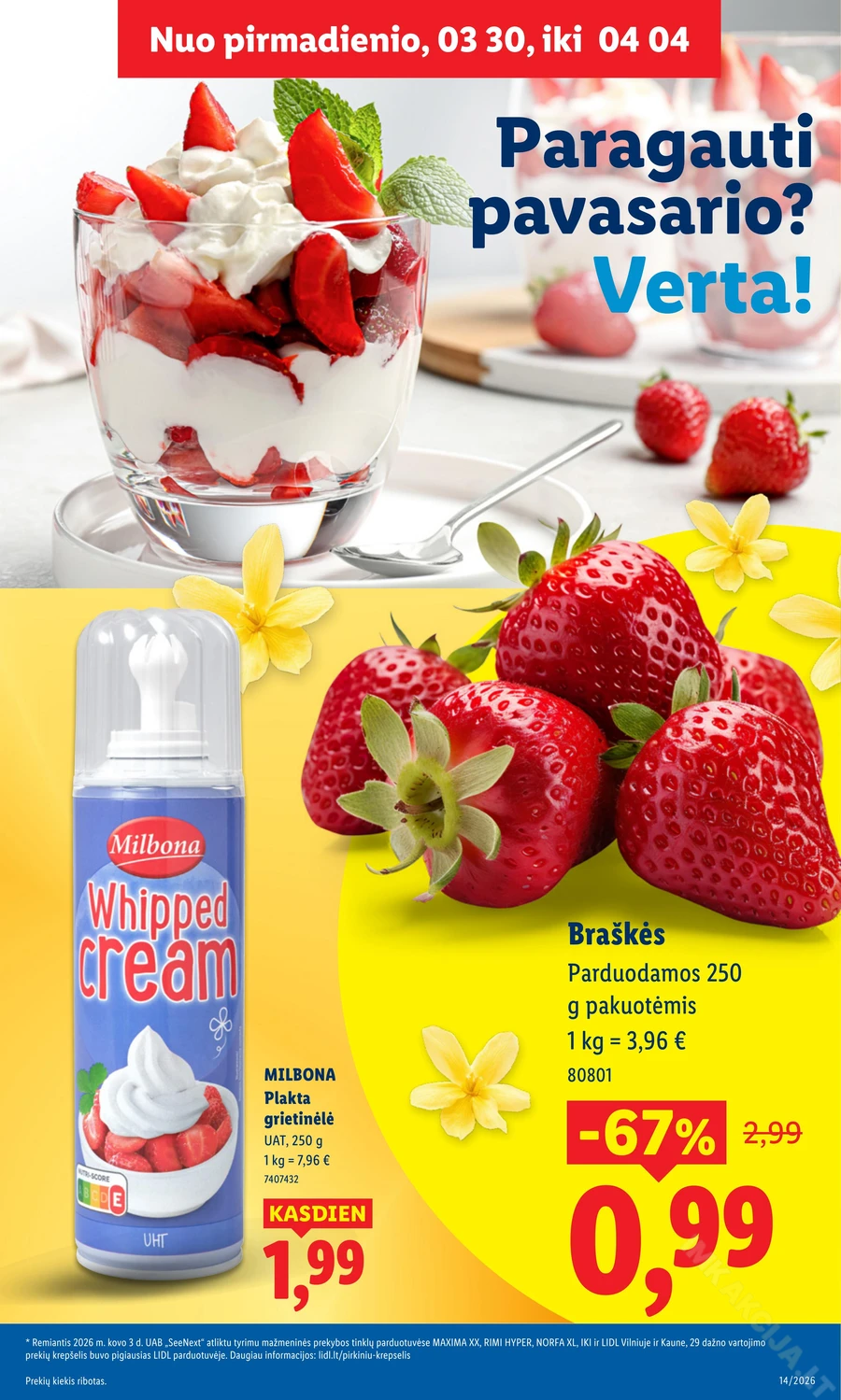 LIDL maisto prekių akcijų leidinys puslapis 31