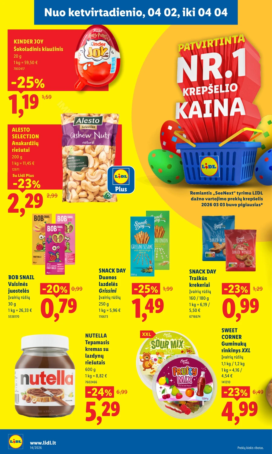 LIDL maisto prekių akcijų leidinys puslapis 34