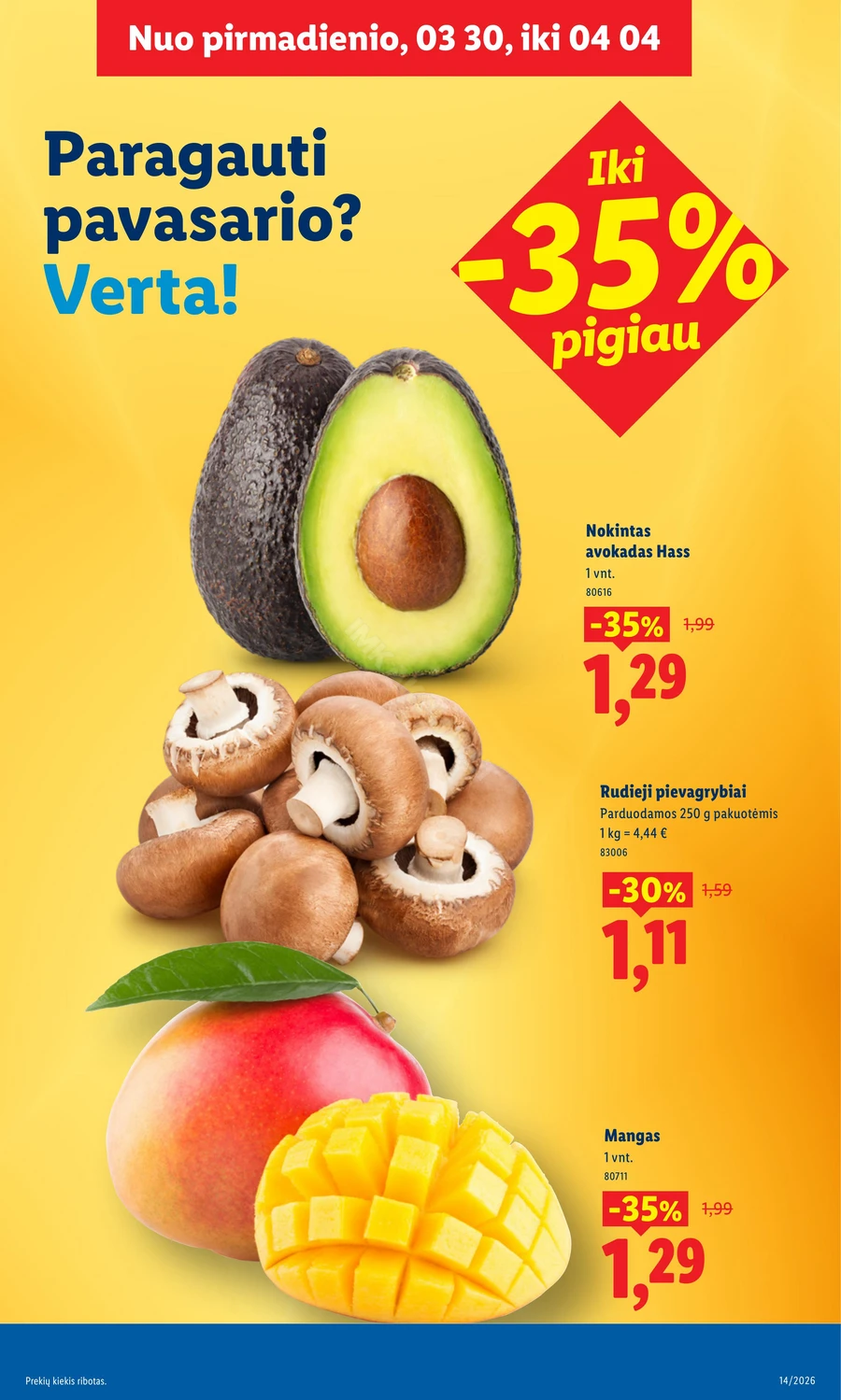 LIDL maisto prekių akcijų leidinys puslapis 5