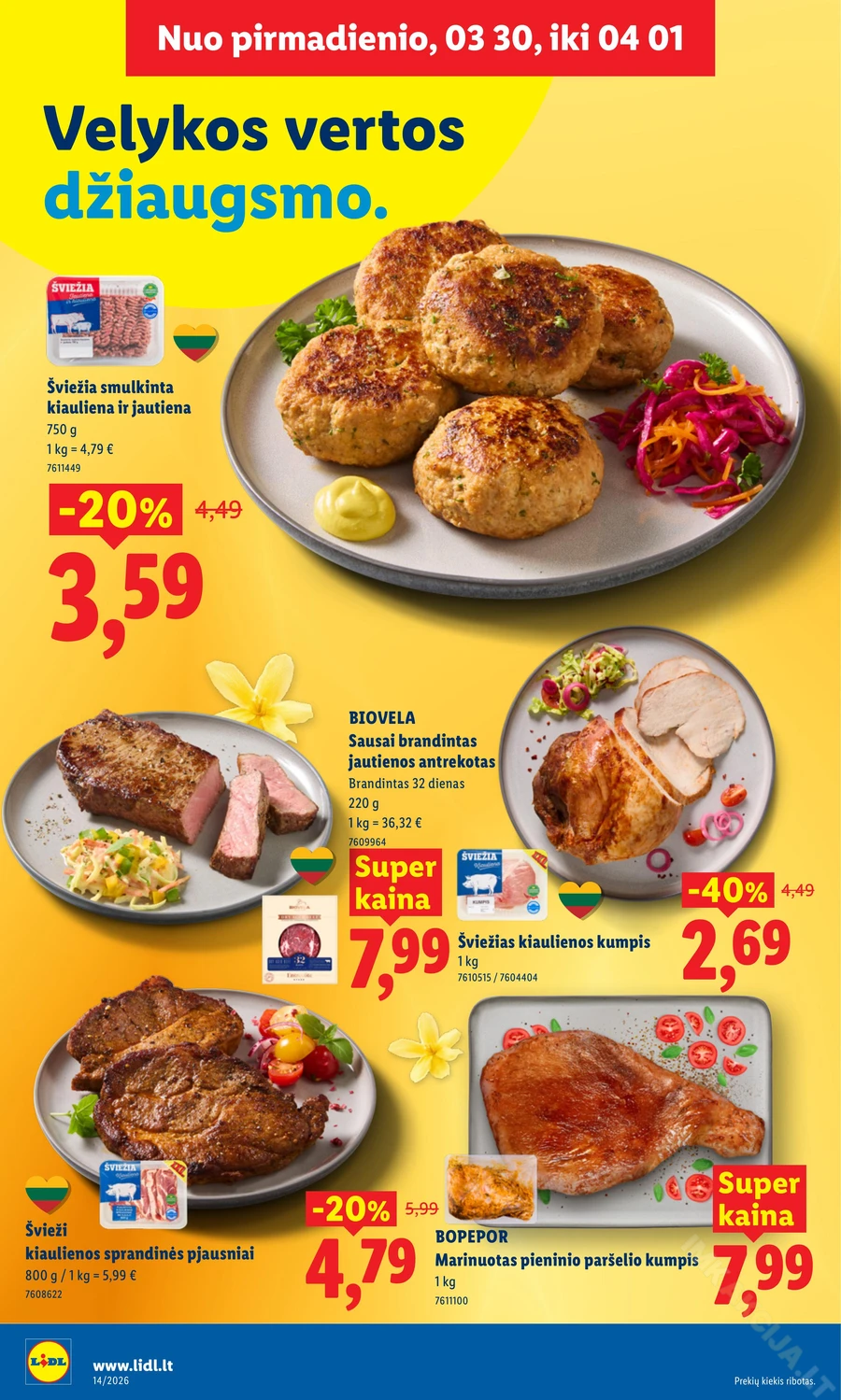 LIDL maisto prekių akcijų leidinys puslapis 6