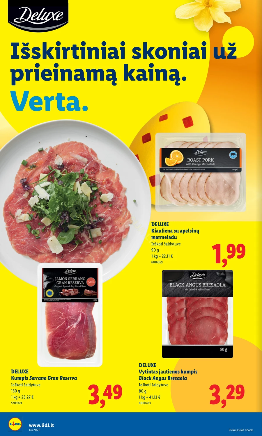 LIDL maisto prekių akcijų leidinys puslapis 10