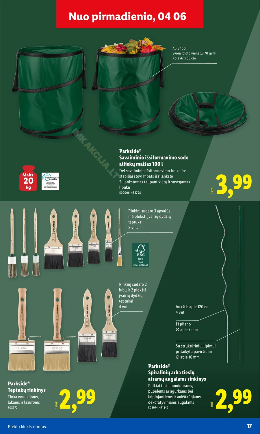 LIDL akcijų leidinys „Sodui valio!“ puslapis 17