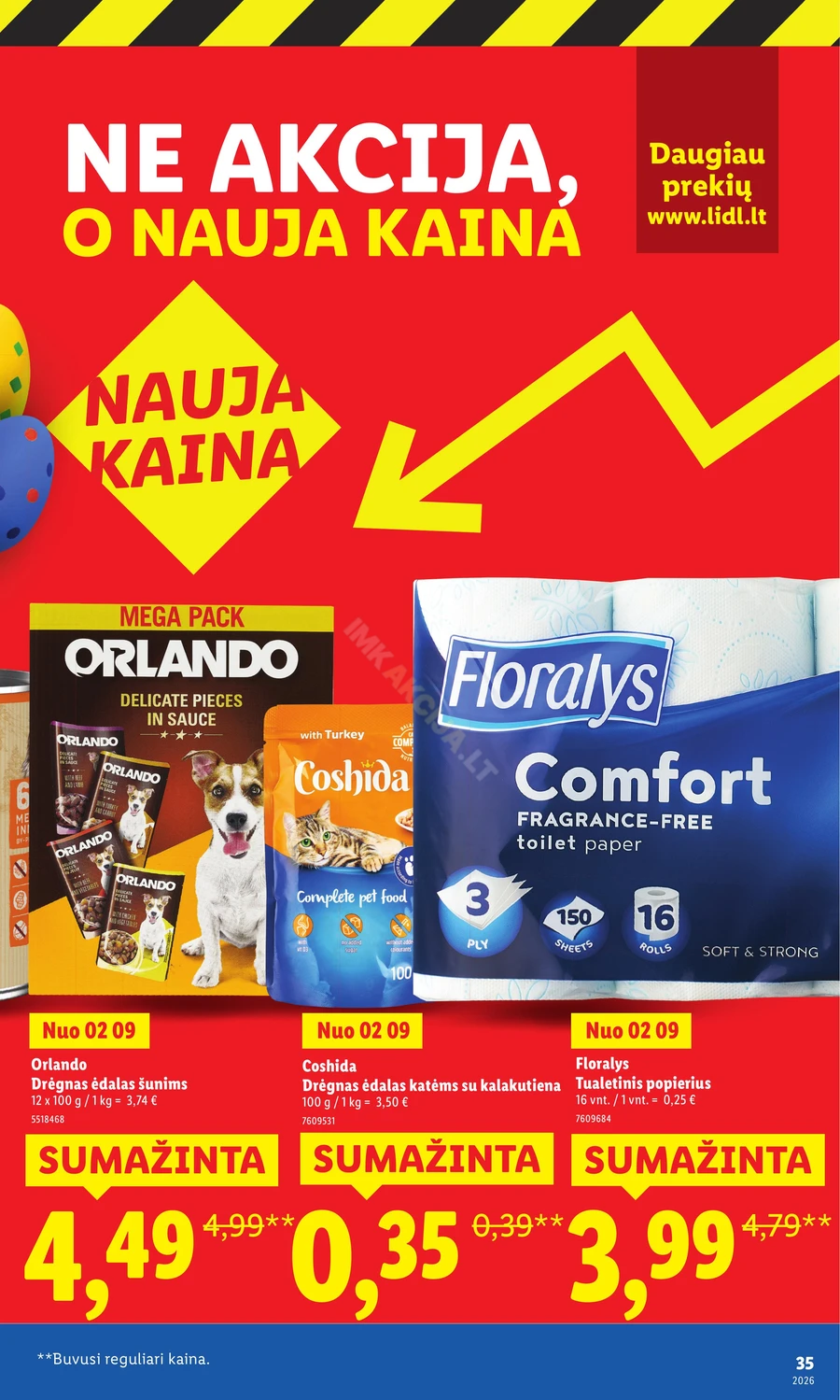LIDL katalogas „Didysis kainų mažinimas“ puslapis 35