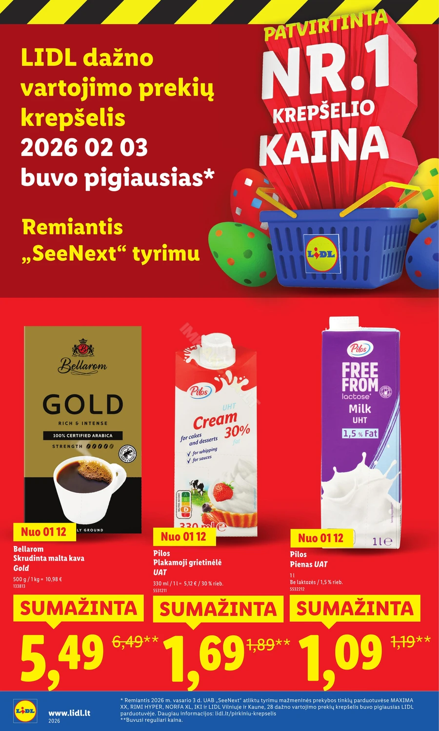 LIDL katalogas „Didysis kainų mažinimas“ puslapis 46