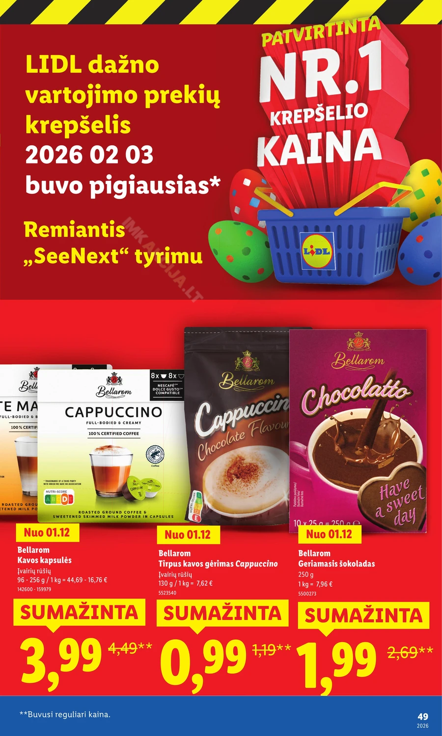LIDL katalogas „Didysis kainų mažinimas“ puslapis 49