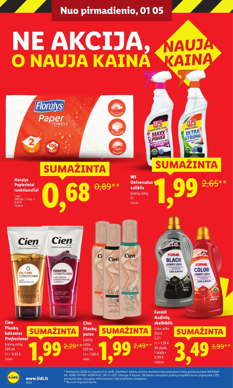 LIDL katalogas „Didysis kainų mažinimas“ puslapis 52