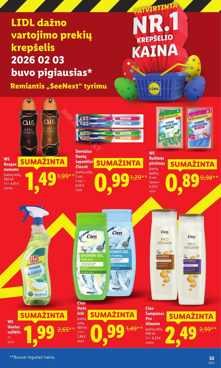 LIDL katalogas „Didysis kainų mažinimas“ puslapis 53