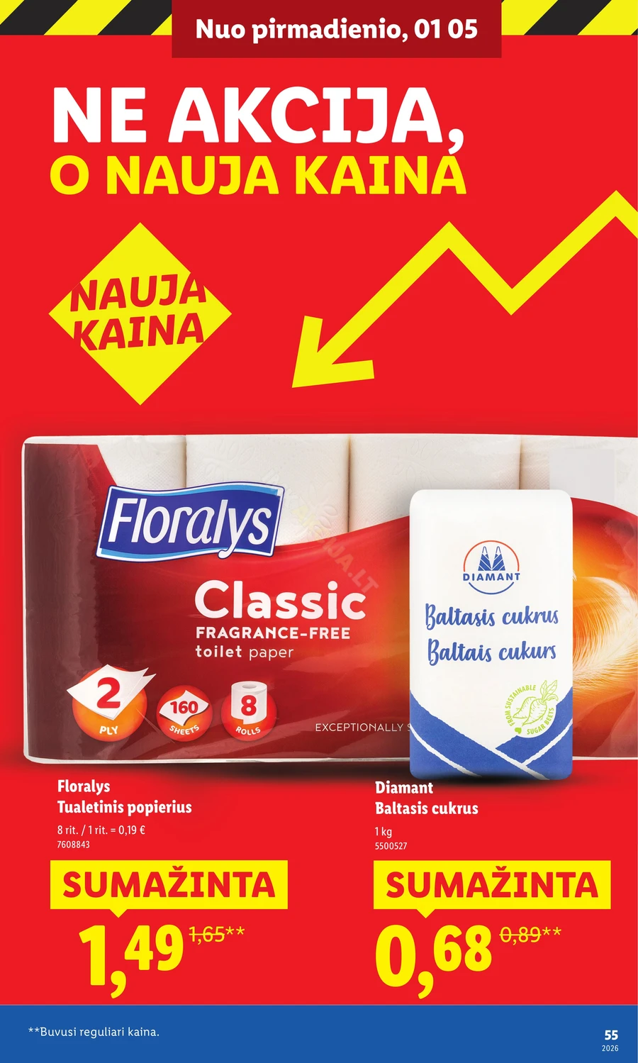 LIDL katalogas „Didysis kainų mažinimas“ puslapis 55