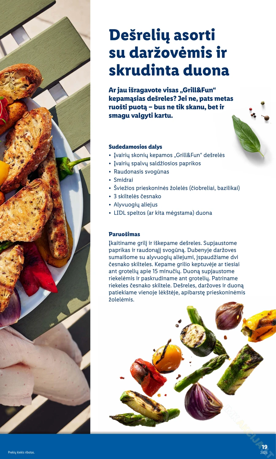 LIDL leidinys „Grilio katalogas“ puslapis 19