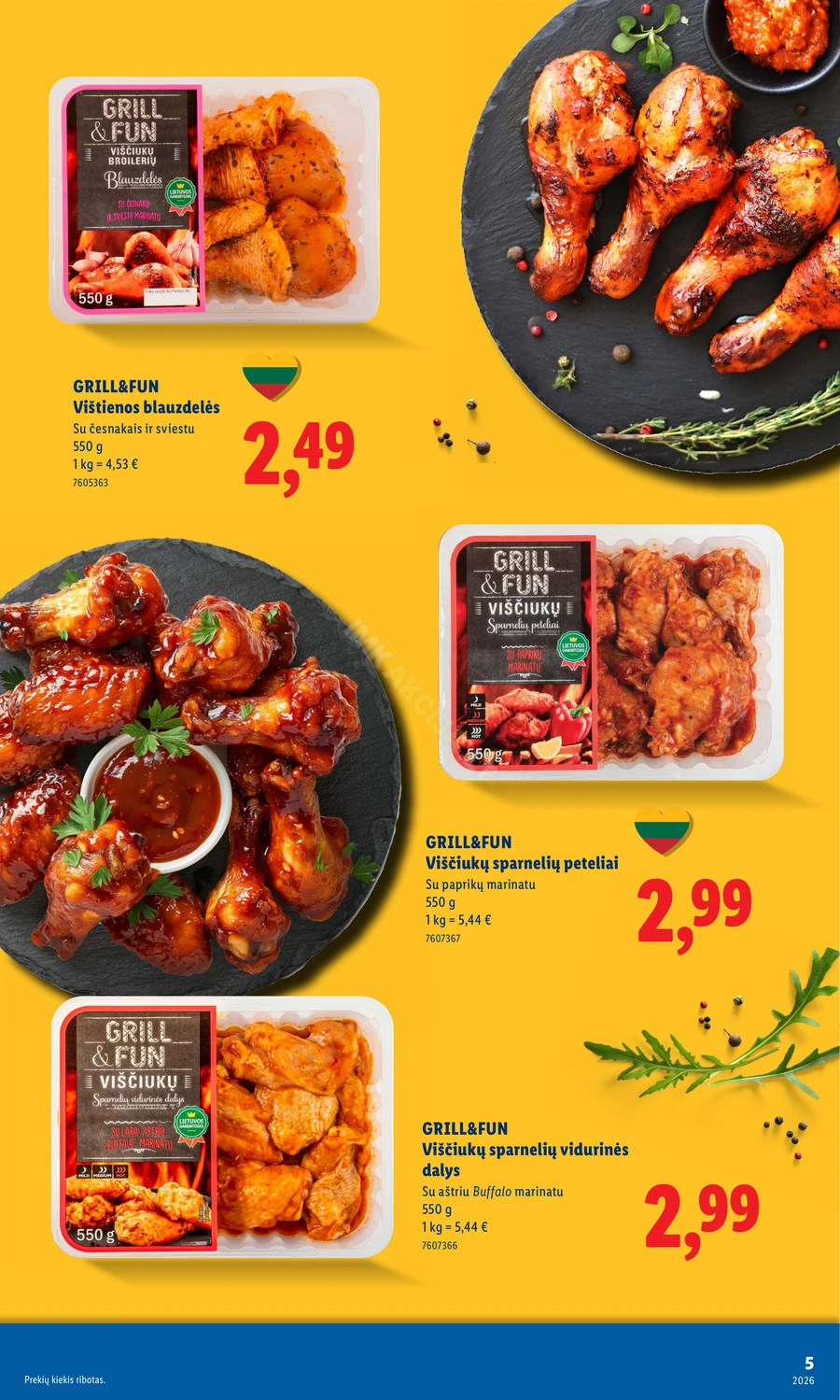 LIDL leidinys „Grilio katalogas“ puslapis 5