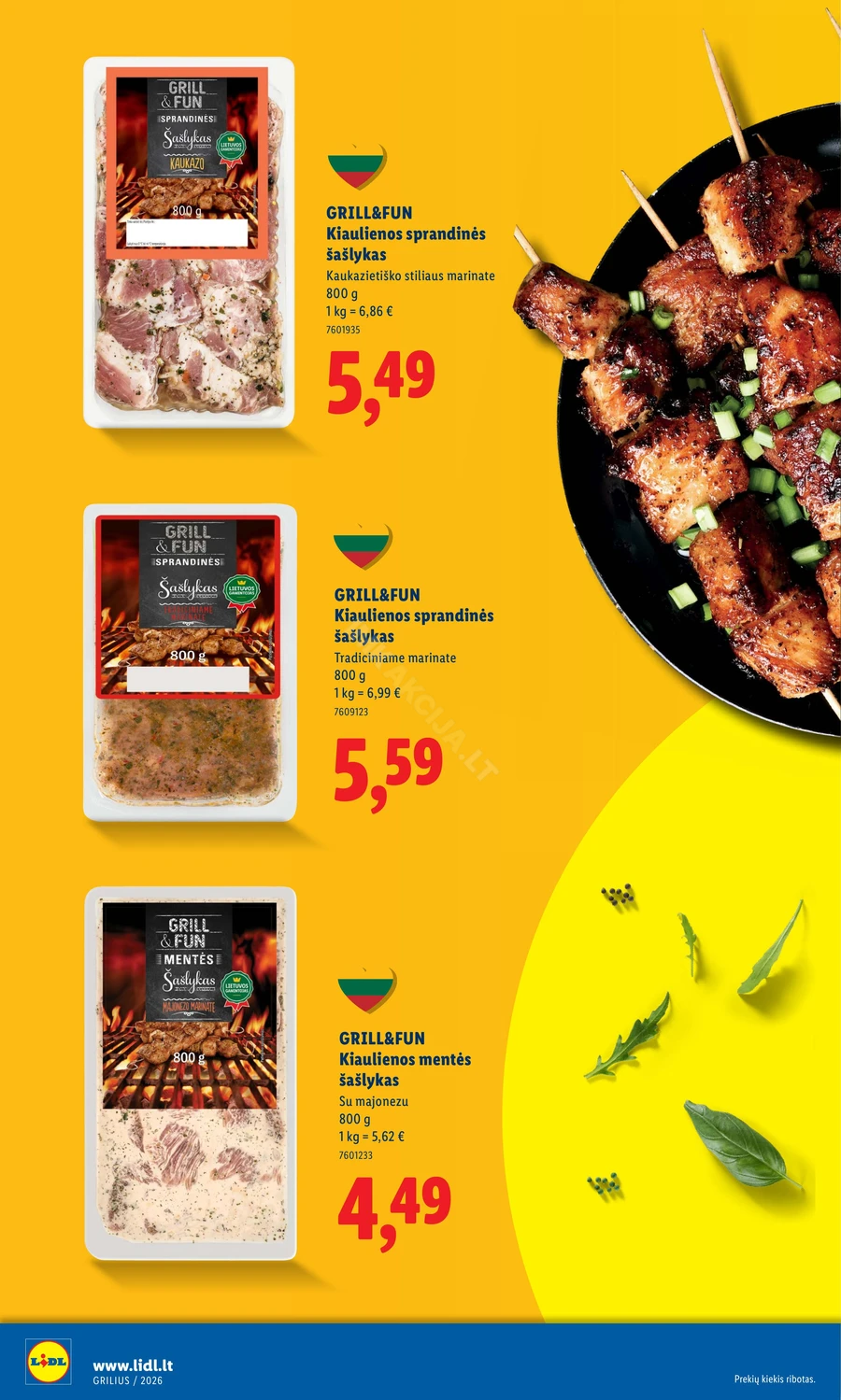 LIDL leidinys „Grilio katalogas“ puslapis 10