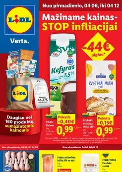LIDL katalogas „Didysis kainų mažinimas“