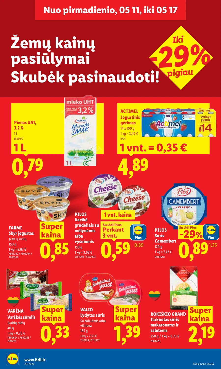 LIDL maisto prekių akcijų leidinys puslapis 12