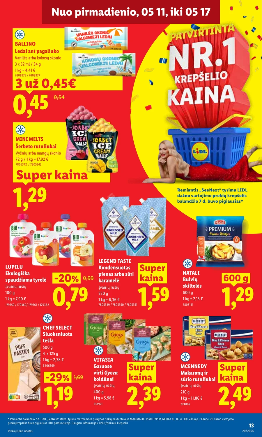 LIDL maisto prekių akcijų leidinys puslapis 13