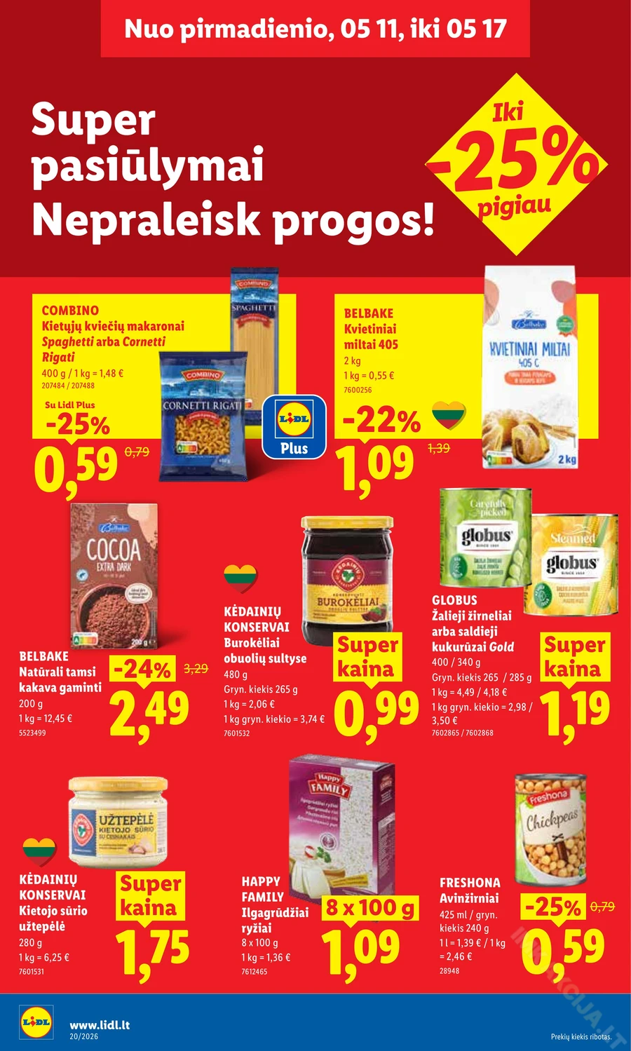 LIDL maisto prekių akcijų leidinys puslapis 14
