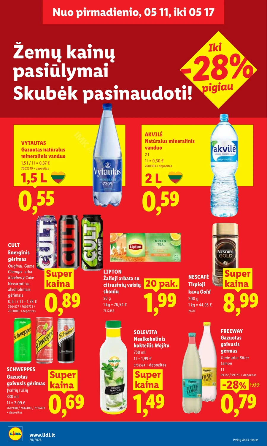 LIDL maisto prekių akcijų leidinys puslapis 16