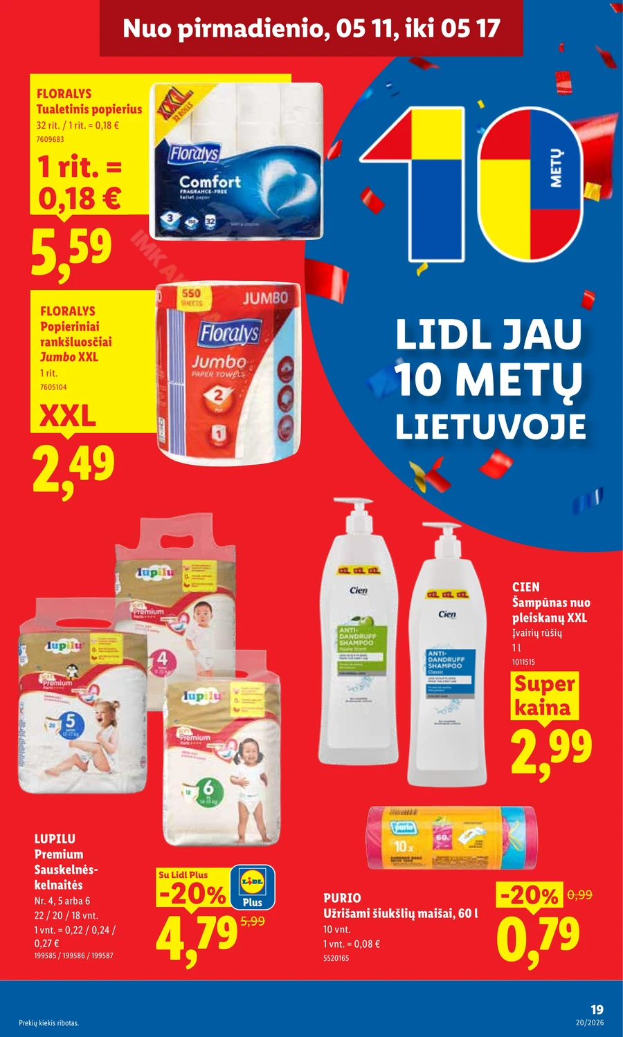 LIDL maisto prekių akcijų leidinys puslapis 19