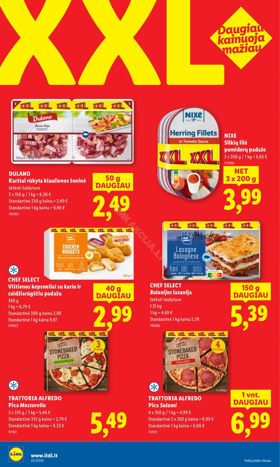 LIDL maisto prekių akcijų leidinys puslapis 20