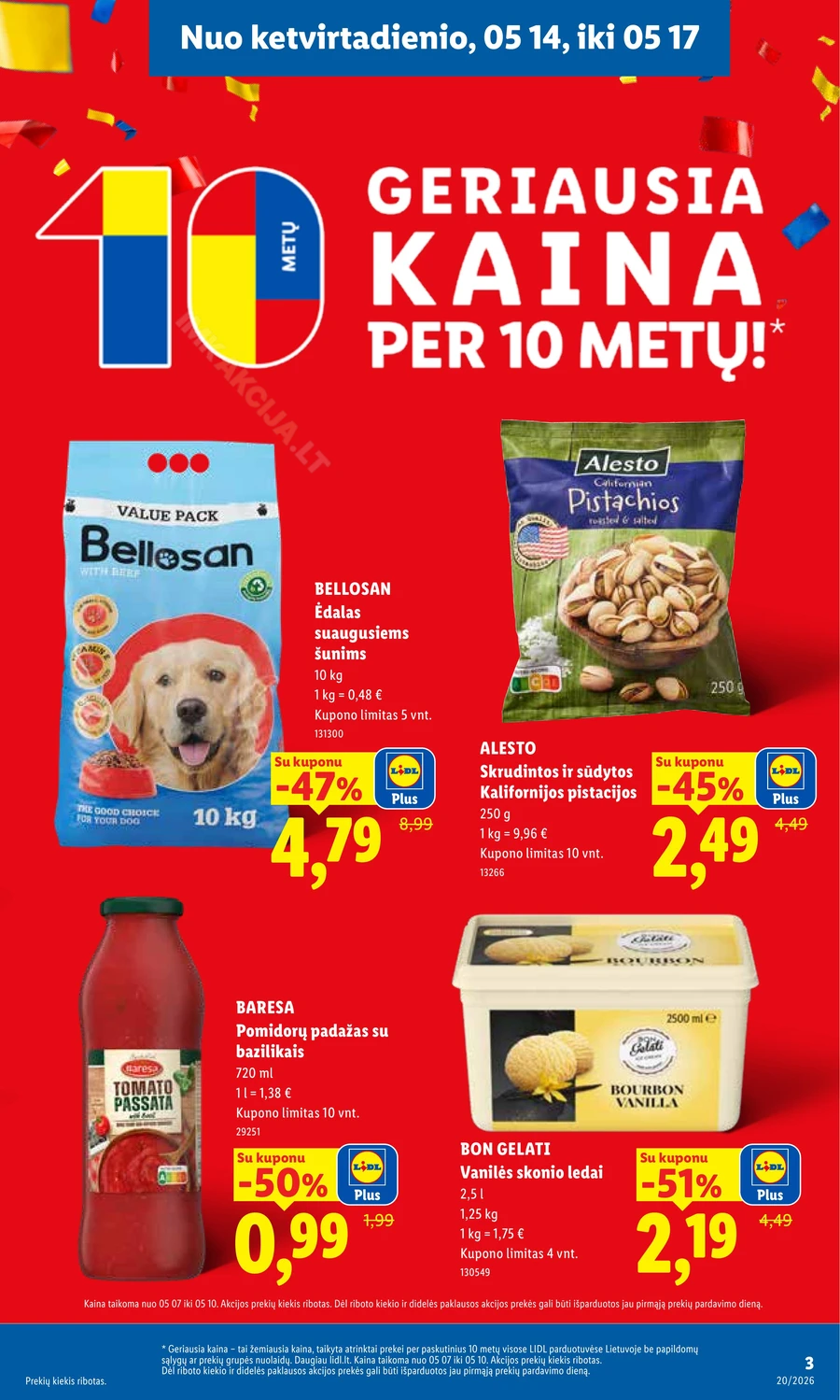 LIDL maisto prekių akcijų leidinys puslapis 3