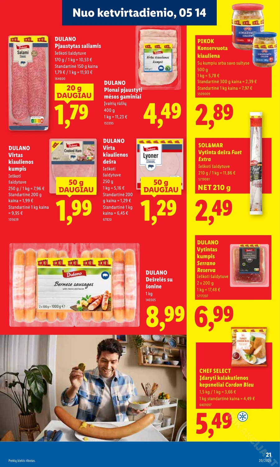 LIDL maisto prekių akcijų leidinys puslapis 21