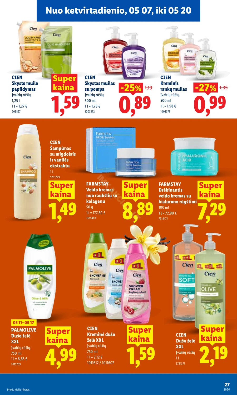 LIDL maisto prekių akcijų leidinys puslapis 27