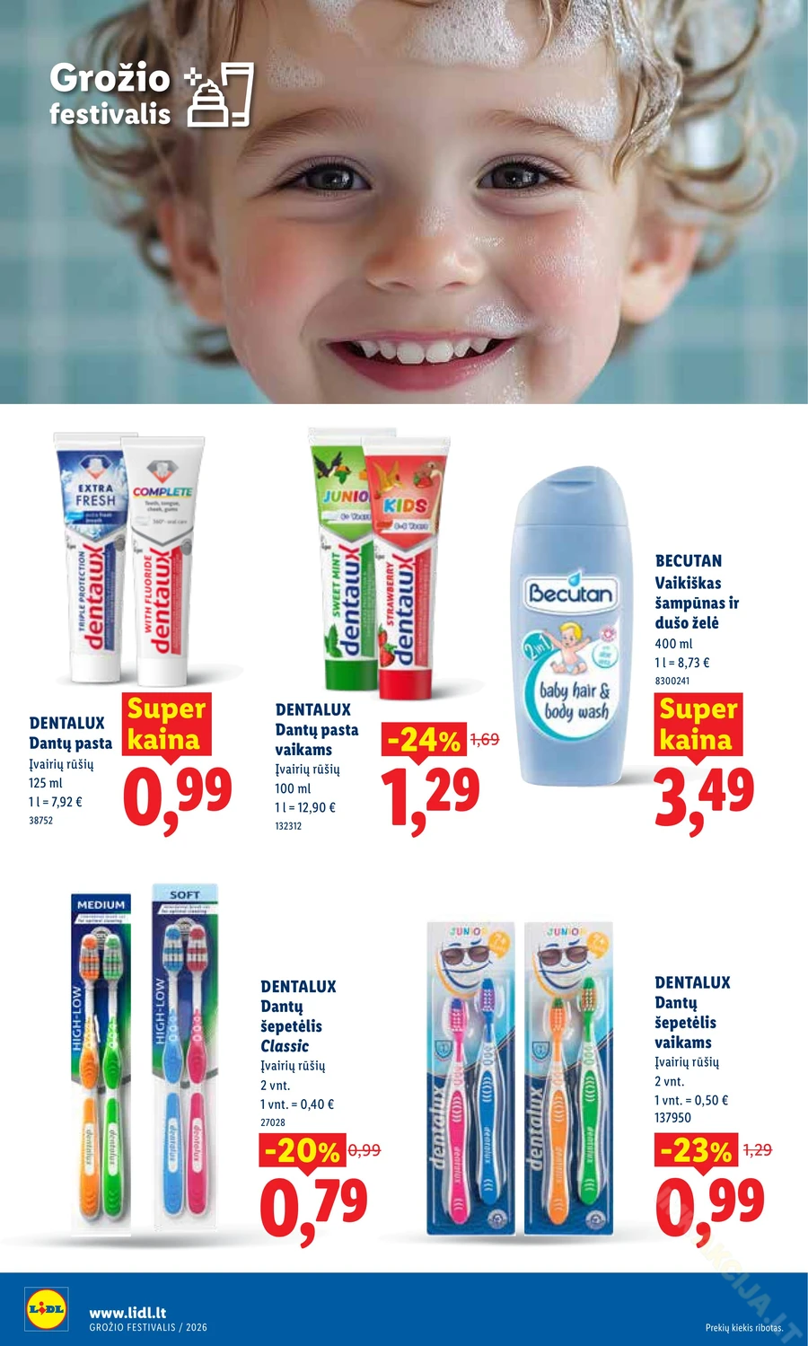 LIDL maisto prekių akcijų leidinys puslapis 34