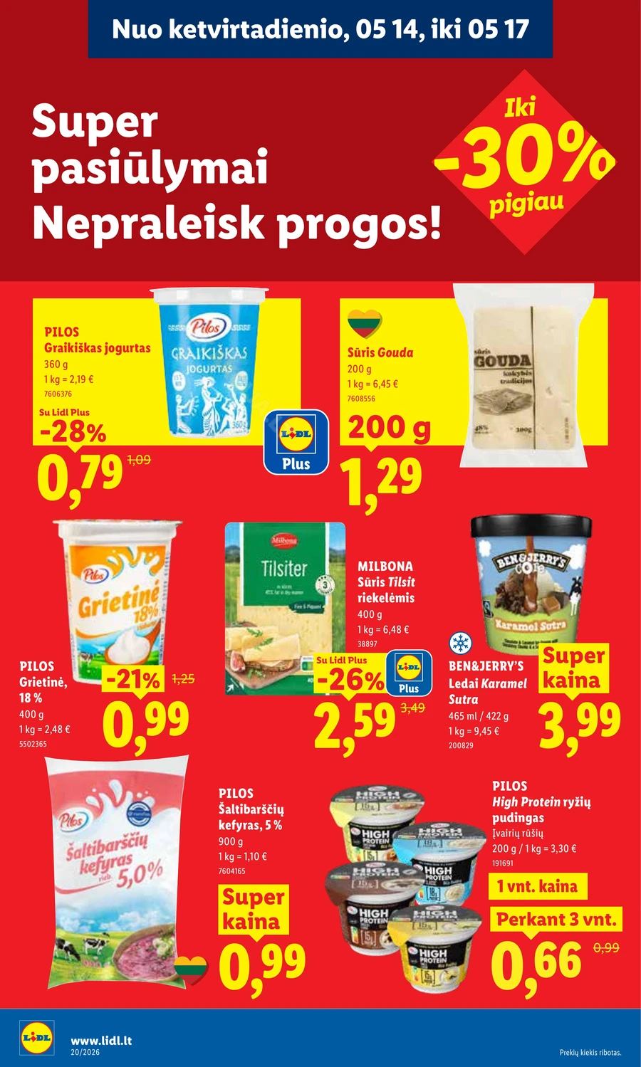 LIDL maisto prekių akcijų leidinys puslapis 38