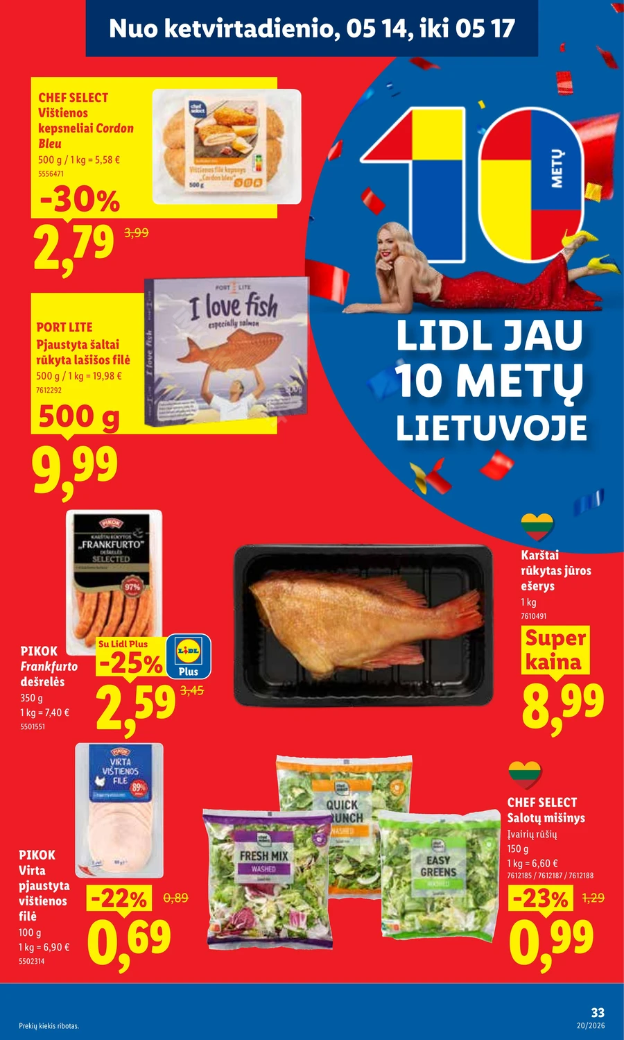 LIDL maisto prekių akcijų leidinys puslapis 39