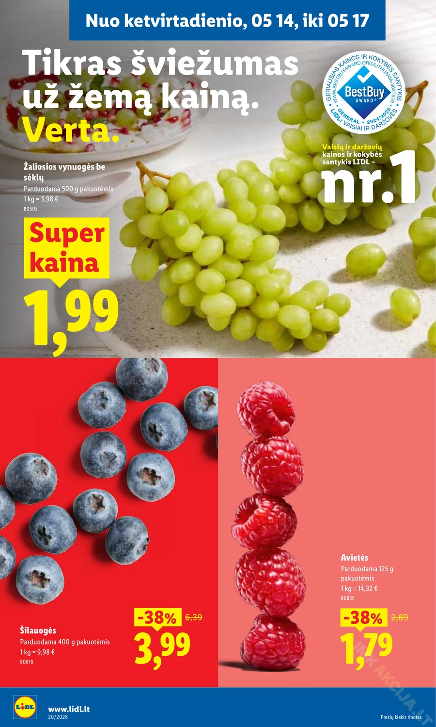 LIDL maisto prekių akcijų leidinys puslapis 42