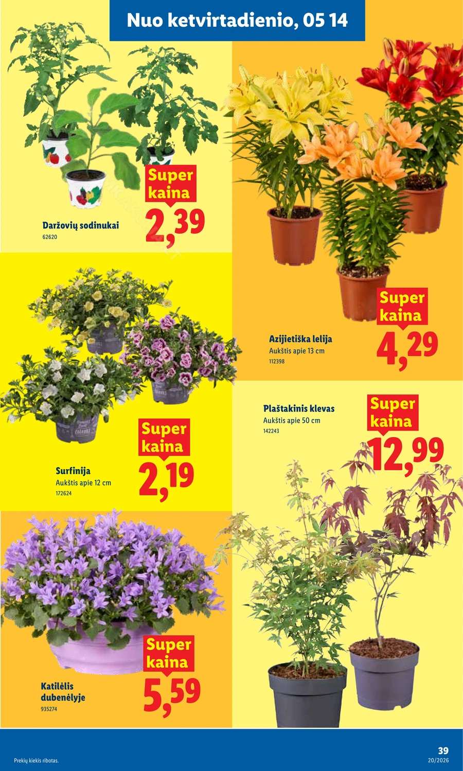 LIDL maisto prekių akcijų leidinys puslapis 45