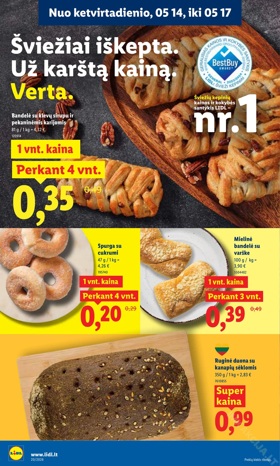LIDL maisto prekių akcijų leidinys puslapis 46