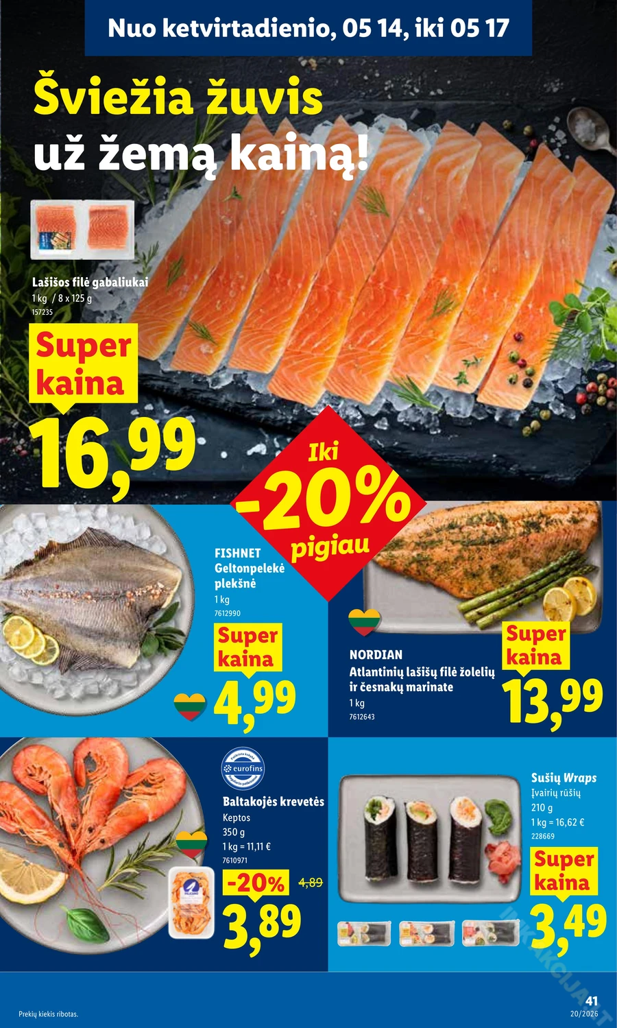 LIDL maisto prekių akcijų leidinys puslapis 47