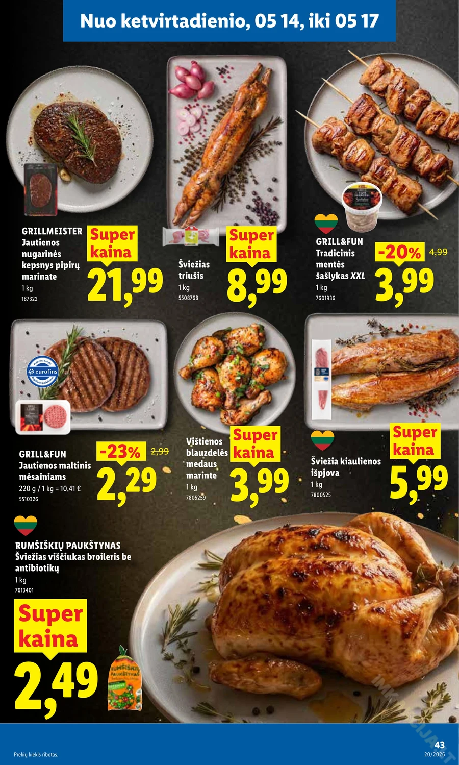 LIDL maisto prekių akcijų leidinys puslapis 49