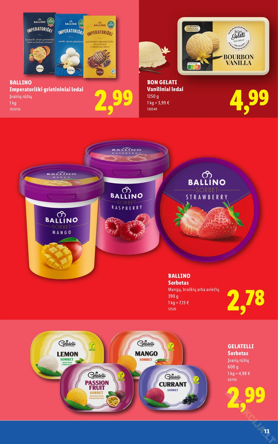 LIDL leidinys „Daugiau ledų. Daugiau vasaros.” puslapis 13