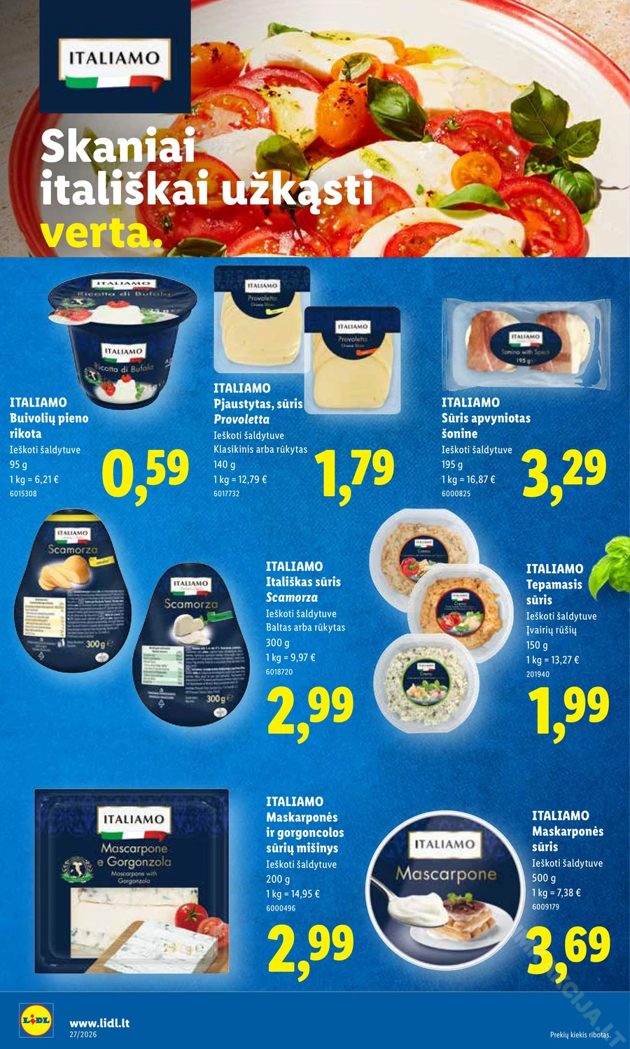 LIDL maisto prekių akcijų leidinys puslapis 12