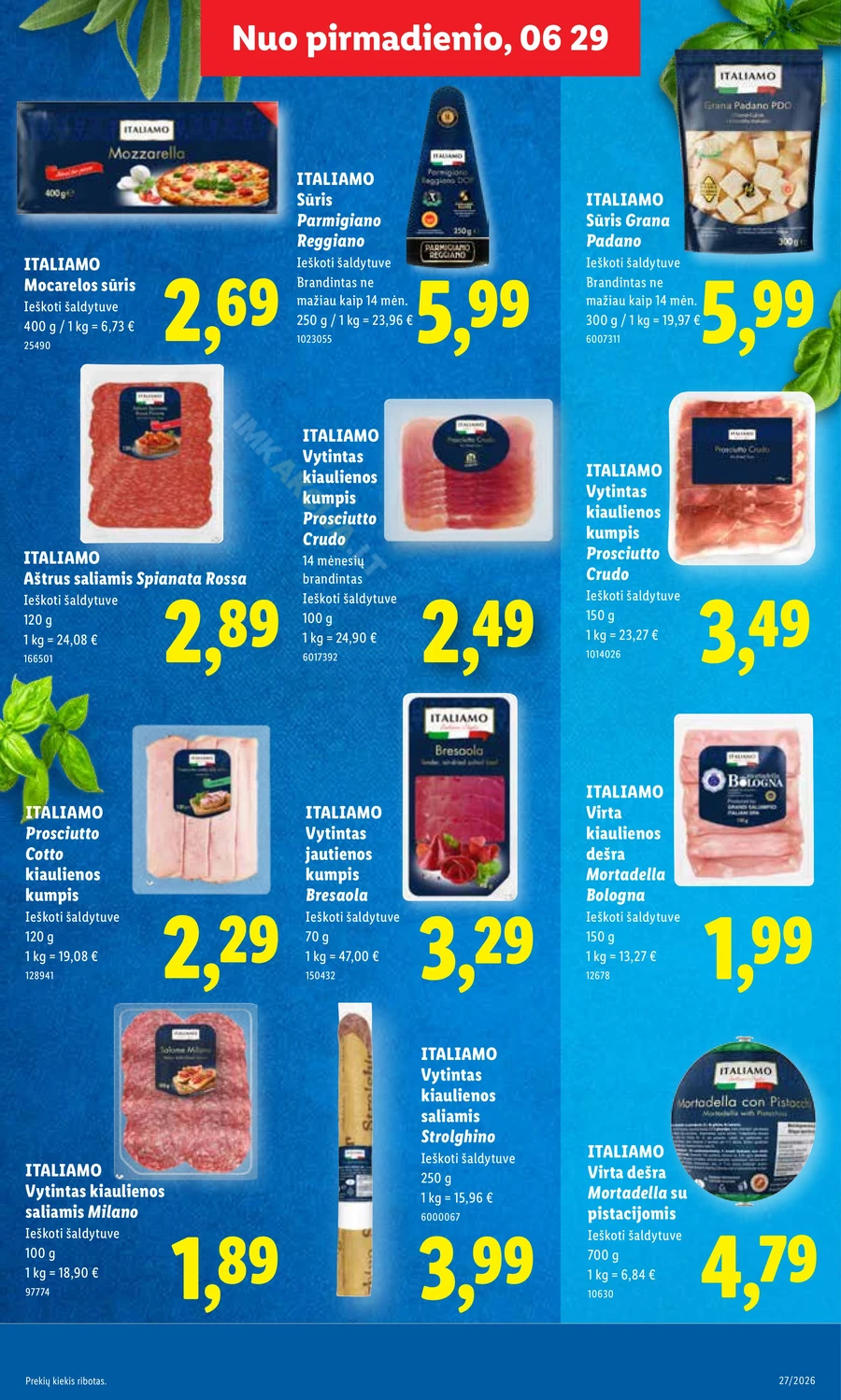 LIDL maisto prekių akcijų leidinys puslapis 13