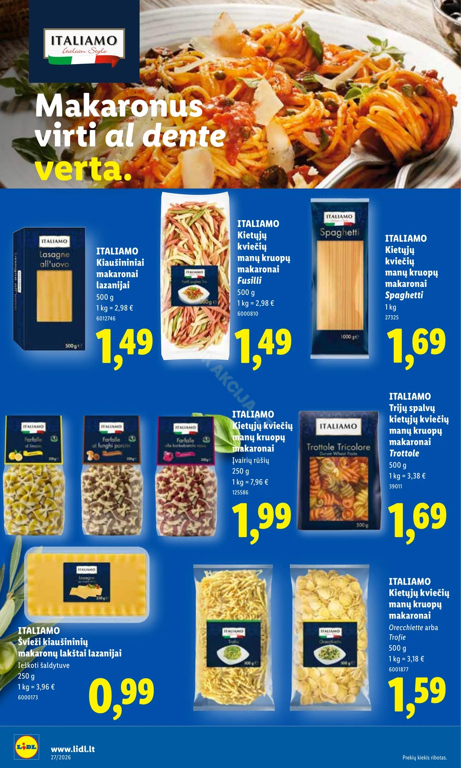 LIDL maisto prekių akcijų leidinys puslapis 14