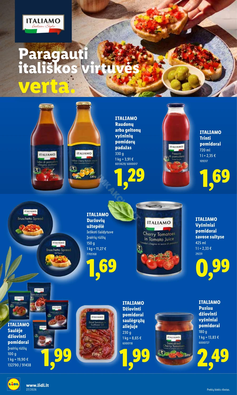 LIDL maisto prekių akcijų leidinys puslapis 16