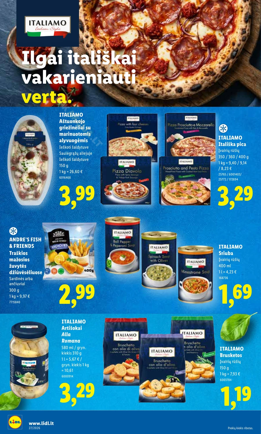 LIDL maisto prekių akcijų leidinys puslapis 18
