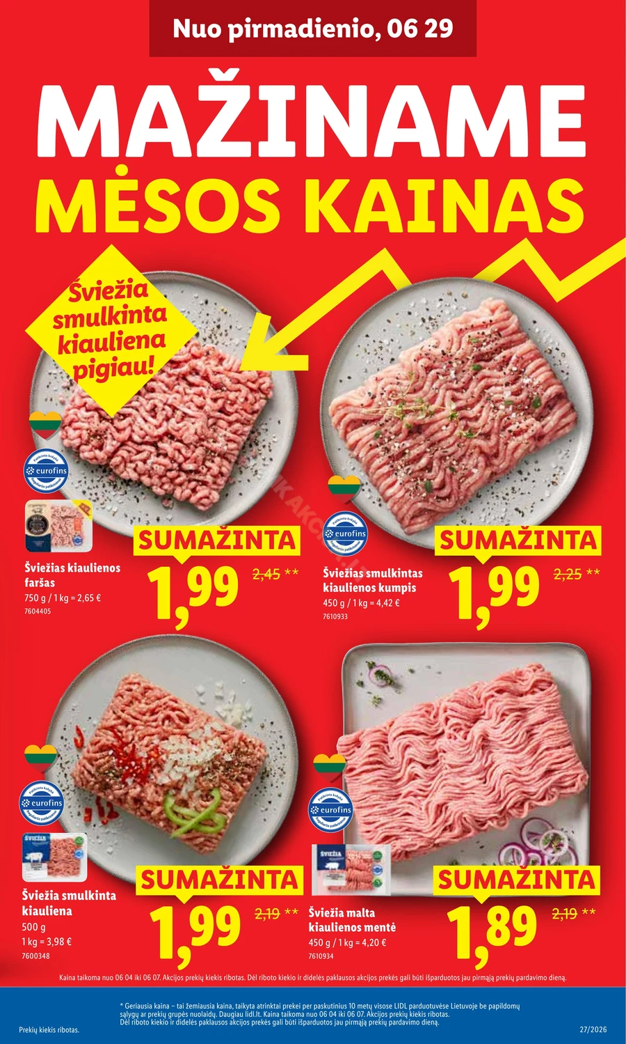 LIDL maisto prekių akcijų leidinys puslapis 3
