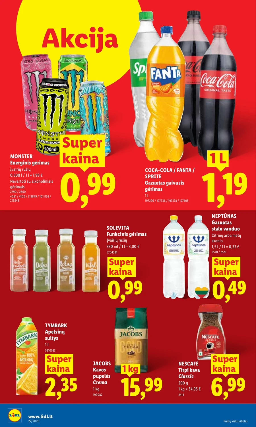LIDL maisto prekių akcijų leidinys puslapis 26