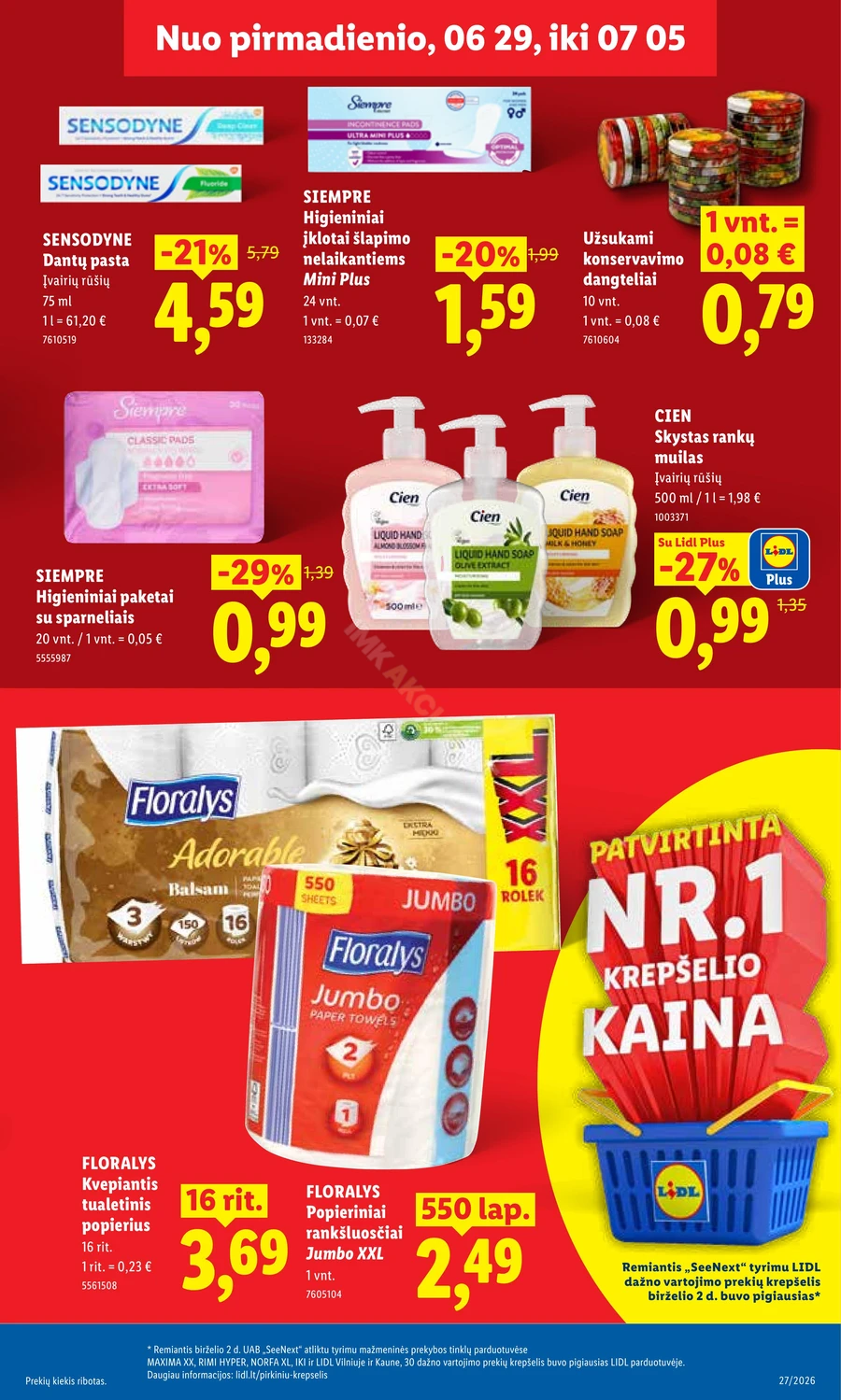 LIDL maisto prekių akcijų leidinys puslapis 27