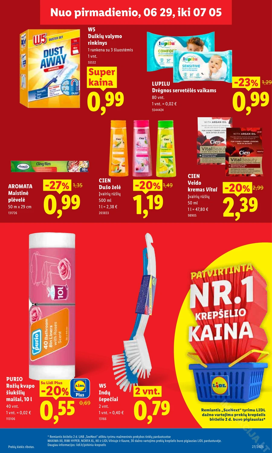 LIDL maisto prekių akcijų leidinys puslapis 29