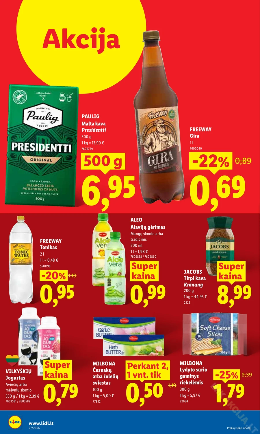 LIDL maisto prekių akcijų leidinys puslapis 32