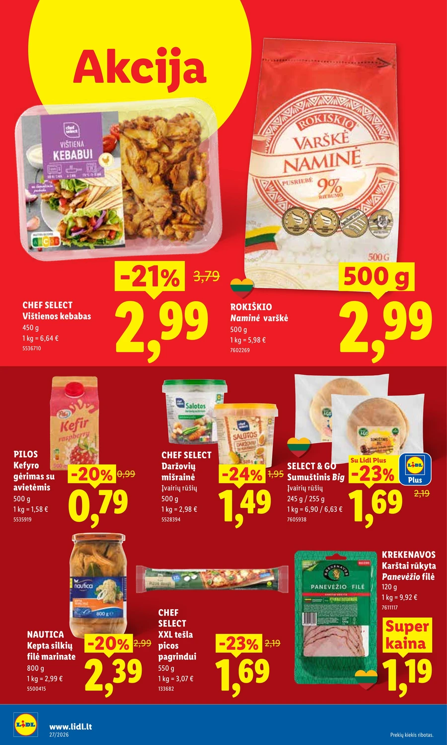 LIDL maisto prekių akcijų leidinys puslapis 34