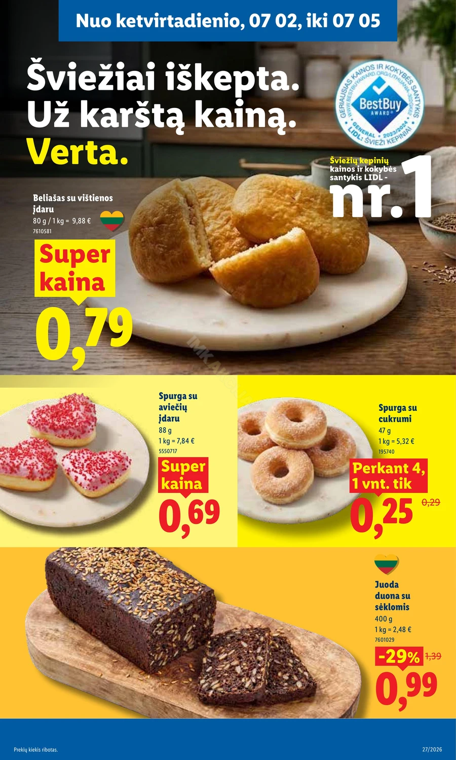 LIDL maisto prekių akcijų leidinys puslapis 37