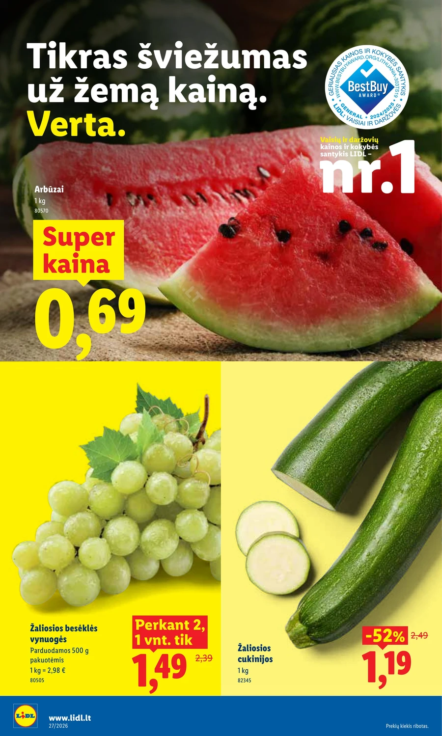 LIDL maisto prekių akcijų leidinys puslapis 38