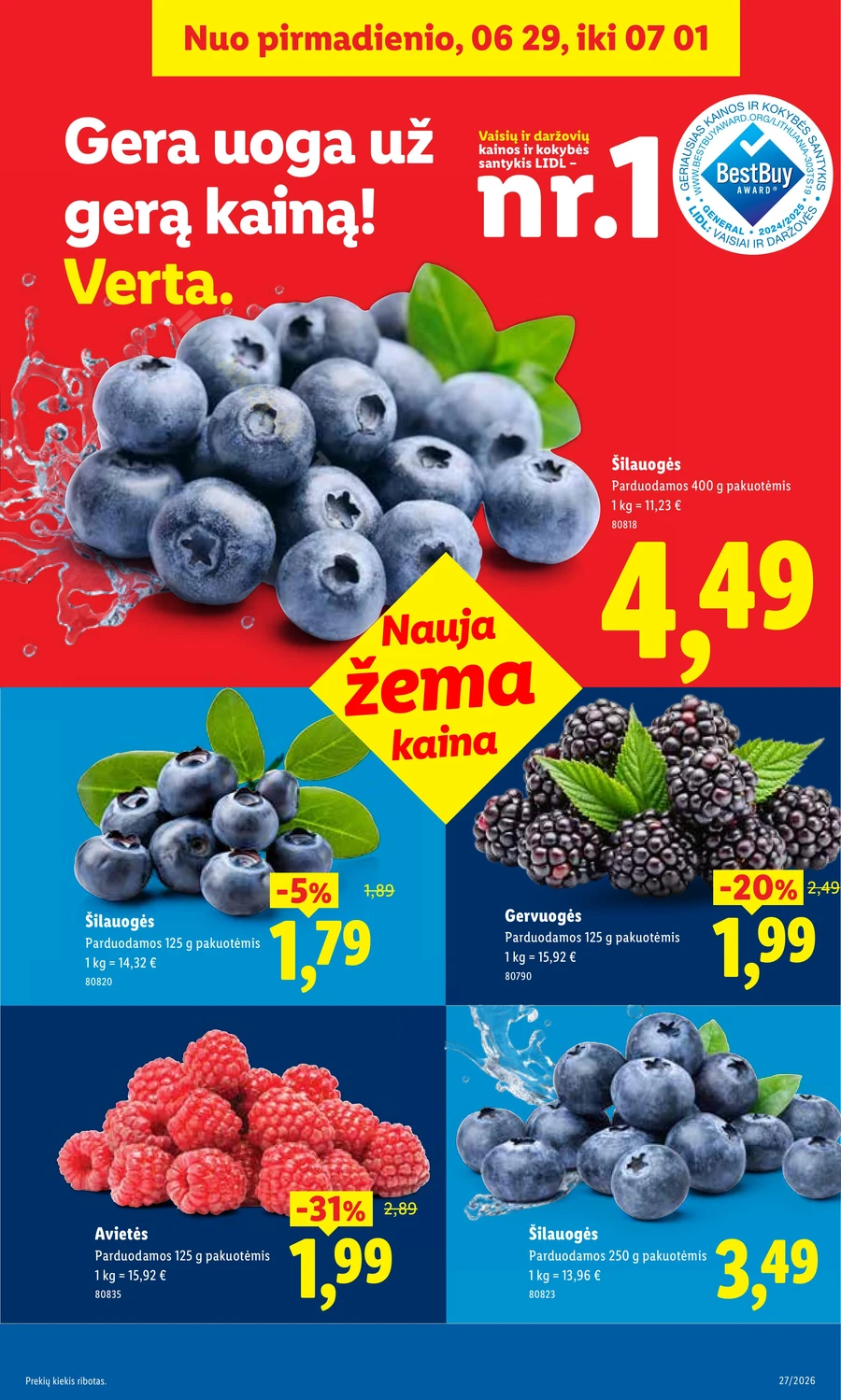 LIDL maisto prekių akcijų leidinys puslapis 5
